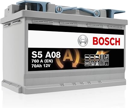 Bosch S5A08 AGM Battery – 70Ah, 760A, Type 096, Start/Stop Compatible