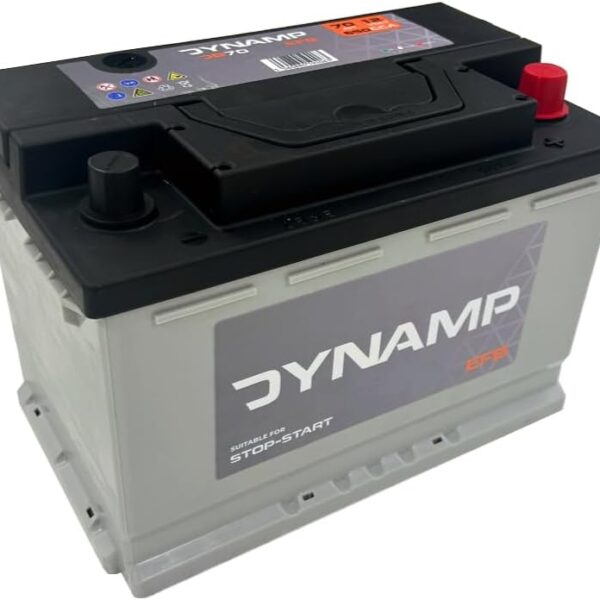 Dynamp DB70 EFB Start-Stop Car Battery – 12V 70Ah 650CCA