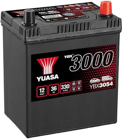 Yuasa YBX3054 12V 36Ah 330CCA Maintenance-Free Car Battery
