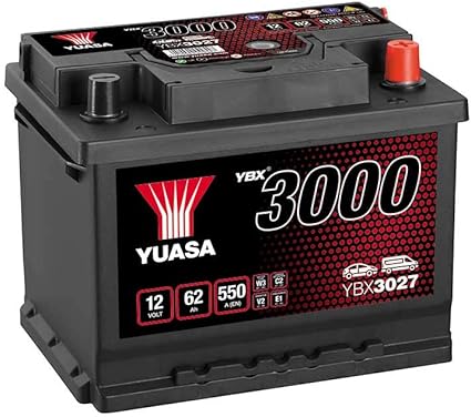 Yuasa YBX3027 12V 62Ah 550CCA Sealed Maintenance-Free Car Battery
