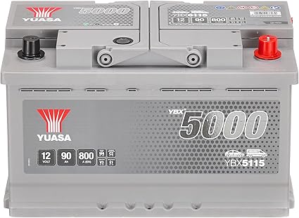 Yuasa YBX5115 Silver 12V 90Ah 800CCA Maintenance-Free Car Battery