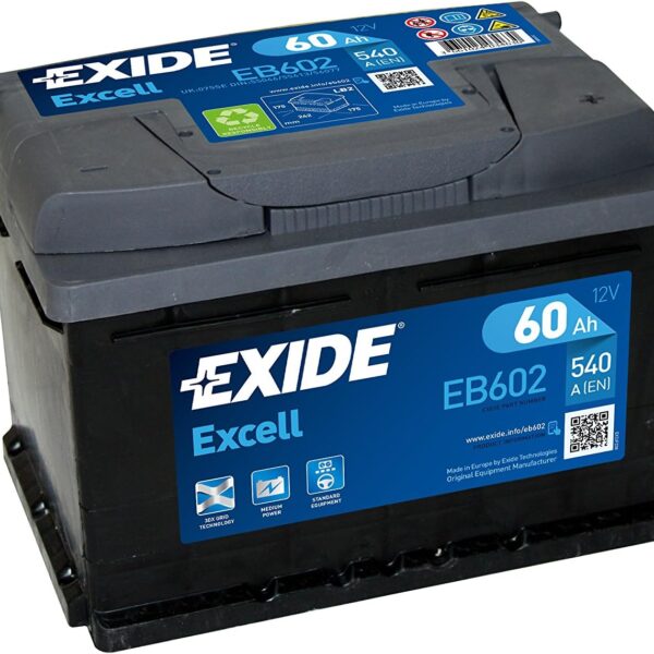 Exide EB602 Starter Battery 60 Ah