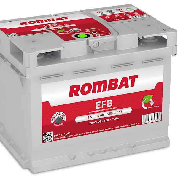Rombat 027 Stop/Start EFB Car Battery