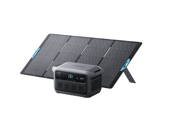 Anker SOLIX C2000 Gen 2 2048Wh Portable Power Station + 400W Solar Panel – 2,400W (Peak 4,000W) Solar Generator for Camping & Home Backup