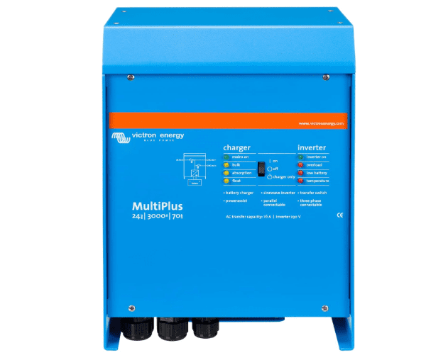 Victron Energy MultiPlus 3000VA 24V 230V Pure Sine Inverter Charger (70A, 16A Transfer Switch)