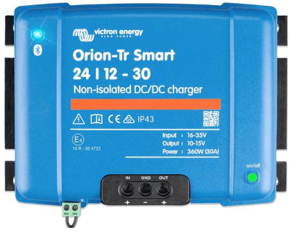 Victron Energy Orion-Tr Smart 24/12-30A 360W DC-DC Charger (Non-Isolated, Bluetooth)