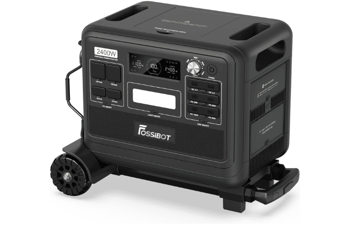 FOSSiBOT F2400 Portable Power Station 2048Wh + Hand Truck – LiFePO4 Solar Generator for Home Backup, Camping & RV 1 FOSSiBOT F2400 Portable Power Station 2048Wh + Hand Truck – LiFePO4 Solar Generator for Home Backup, Camping & RV