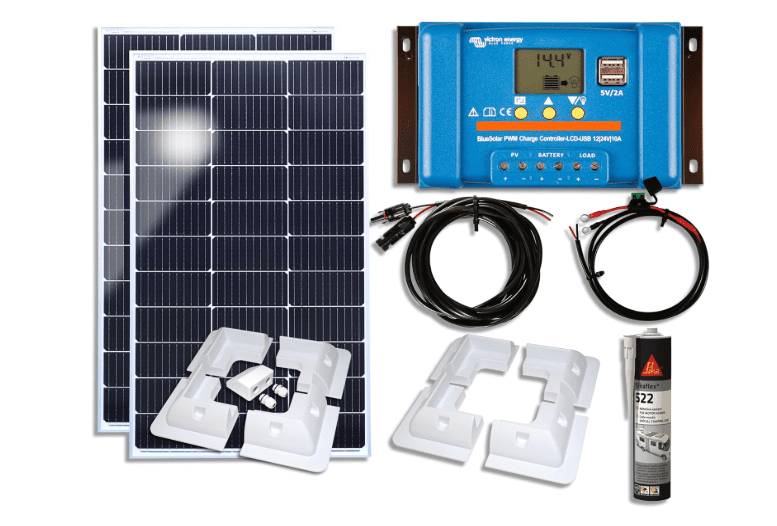 Victron 200W Solar Panel Kit with PWM Charge Controller, Battery Charging Kit, Mounting Brackets & Cables – 12V Off-Grid System for Campervan & Boat 1 Victron 200W Solar Panel Kit with PWM Charge Controller, Battery Charging Kit, Mounting Brackets & Cables – 12V Off-Grid System for Campervan & Boat