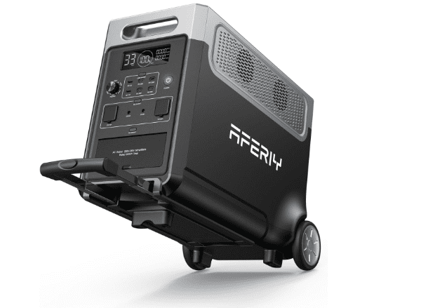 AFERIY 3600W 3840Wh Portable Power Station – LiFePO4 Solar Generator, Expandable to 11,520Wh for Camping, Travel & Power Backup