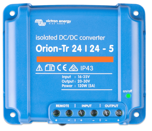 Victron Energy Orion-Tr IP43 24V-24V 5A (120W) Isolated DC-DC Converter