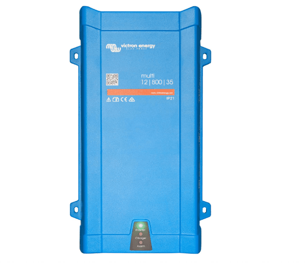 Victron Energy MultiPlus - Power Inverter - Pure Sine Wave Inverter Charger for 35 amp Battery - with PowerAssist Technology - 800VA 12-Volt 230V