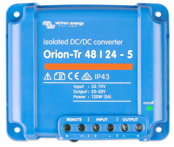 Victron Energy Orion-Tr IP43 48V-24V 5A (120W) Isolated DC-DC Converter