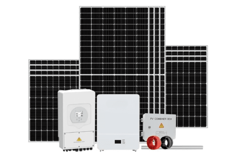 5kW Hybrid Solar Panel Kit with 100Ah Battery Storage for Up to 5-Bedroom Homes – Includes Hybrid Inverter, WiFi Module & Roof Mount System 1 5kW Hybrid Solar Panel Kit with 100Ah Battery Storage for Up to 5-Bedroom Homes – Includes Hybrid Inverter, WiFi Module & Roof Mount System