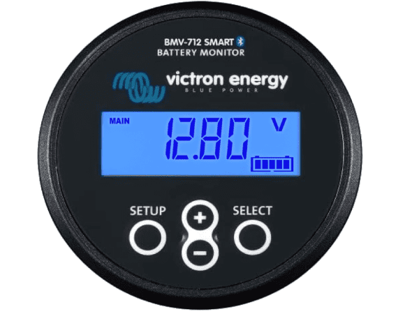 Victron Energy BMV-712 Smart Battery Monitor with Shunt (6.5–70VDC, Black)
