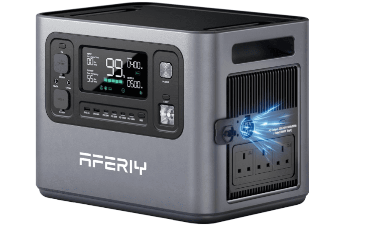 AFERIY P280 2048Wh Portable Power Station – 2800W Solar Generator with 1.5H Fast Charge, Expandable to 10.24kWh for Camping & Home Backup 1 AFERIY P280 2048Wh Portable Power Station – 2800W Solar Generator with 1.5H Fast Charge, Expandable to 10.24kWh for Camping & Home Backup