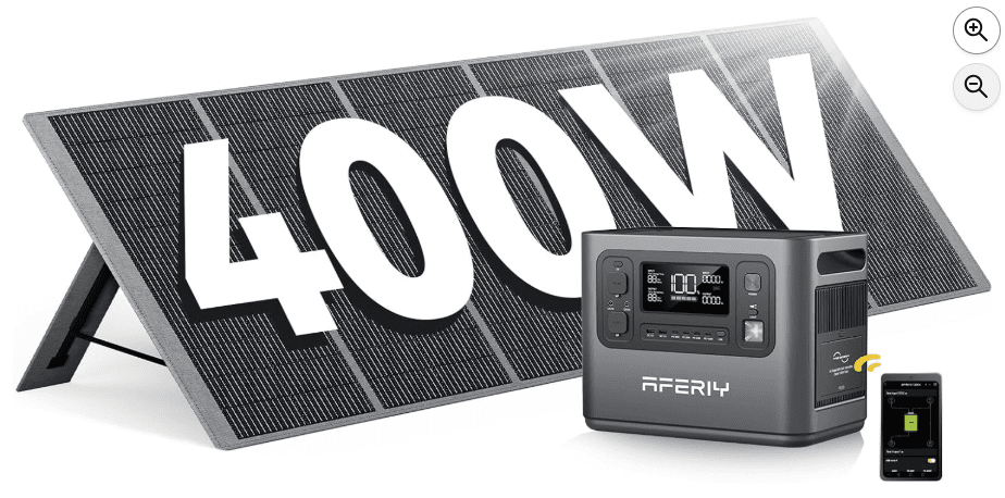 AFERIY 2400W 2048Wh Portable Power Station + 400W Solar Panel – LiFePO4 Solar Generator with 230V AC Outlets for RV, Camping & Home 1 AFERIY 2400W 2048Wh Portable Power Station + 400W Solar Panel – LiFePO4 Solar Generator with 230V AC Outlets for RV, Camping & Home