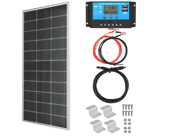 XINPUGUANG 150W Monocrystalline Solar Panel Kit with 10A Charge Controller for 12V Battery – Boat, Car & Caravan