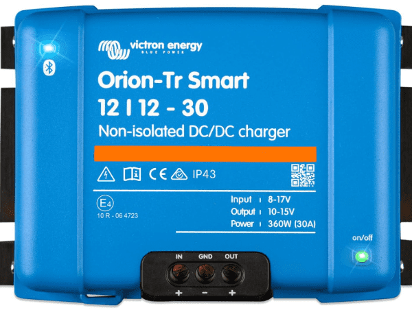 Victron Energy Orion-Tr Smart 12/12-30A 360W DC-DC Charger (Non-Isolated, Bluetooth)