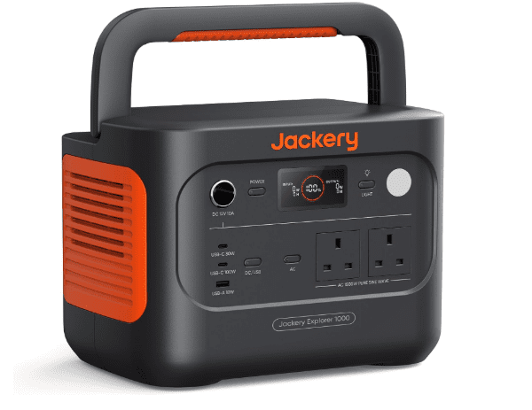 Jackery Explorer 1000 v2 (2024) 1070Wh Portable Power Station – 1500W AC, 100W USB-C, 1-Hour Fast Charge Solar Generator for Camping, RV & Emergency