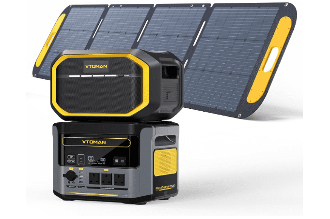 VTOMAN FlashSpeed 1500 Bundle 3096Wh/1500W with Extra Battery & 200W Solar Panel 1 VTOMAN FlashSpeed 1500 Bundle 3096Wh/1500W with Extra Battery & 200W Solar Panel