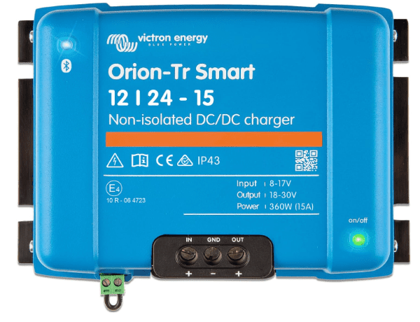 Victron Energy Orion-Tr Smart 12/24-15A 360W DC-DC Charger (Non-Isolated, Bluetooth)