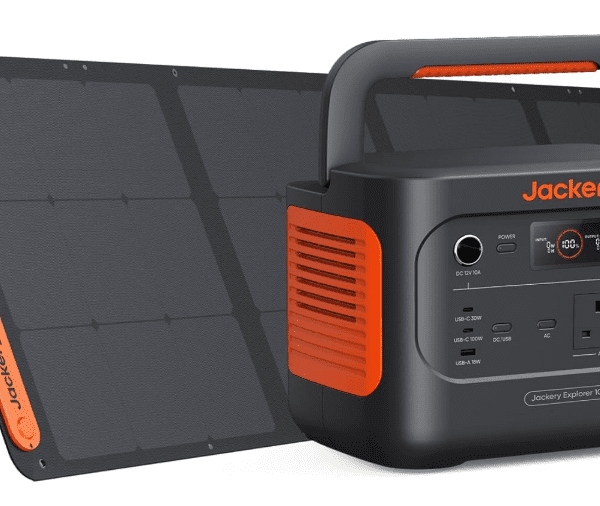 Jackery Explorer 1000 v2 (2024) Portable Power Station with 200W Solar Panel – 1070Wh LiFePO4 Battery, 1500W AC Output, 100W USB-C PD, 1-Hour Fast Charge Solar Generator for Camping & Outdoor Use