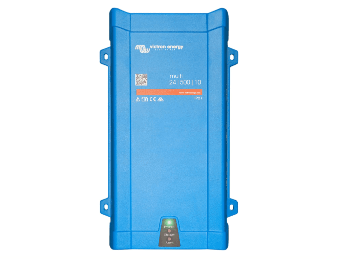 Victron Energy MultiPlus 500VA 24V 230V Pure Sine Inverter Charger (10A) 1 Victron Energy MultiPlus Pure Sine Wave Inverter Charger for 10 amp Battery, 500VA 24-Volt 230V
