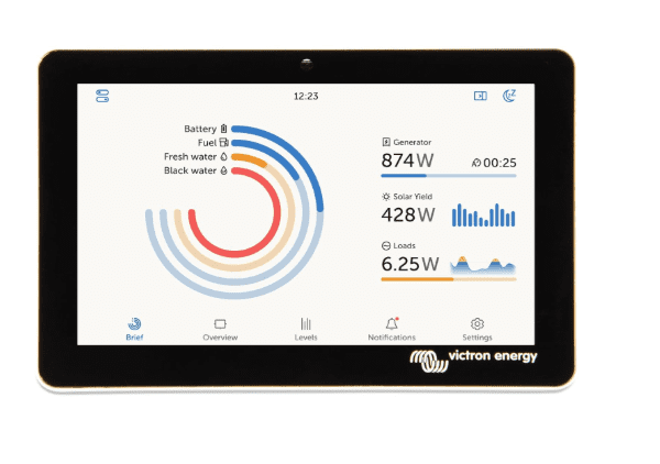 Victron Energy GX Touch 70 7-Inch Waterproof Display for Cerbo GX (HDMI Included)