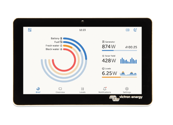 Victron Energy GX Touch 50 5-Inch Waterproof Display for Cerbo GX (HDMI Included)