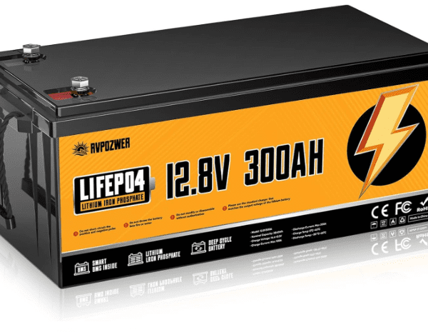 12V 300Ah LiFePO4 Deep Cycle Battery with 200A BMS & Low-Temp Protection – 18,000 Cycles, Grade A Lithium for RV, Solar & Home Energy Storage
