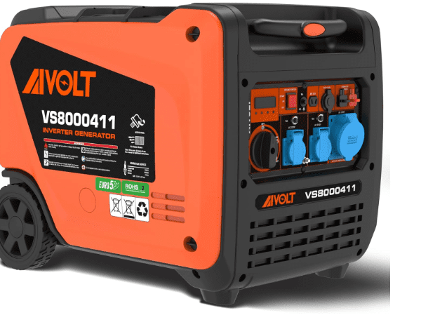 AIVOLT 6000W Petrol Inverter Generator, 4-Stroke 322cc, Electric Start, Ultra-Quiet