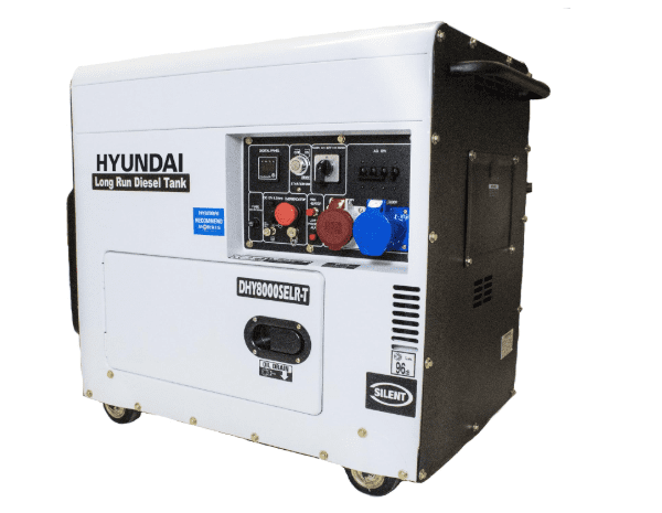 Hyundai 5.8kW Diesel Multi-Phase Generator – 7.5kVA, 230V/400V, Long Runtime