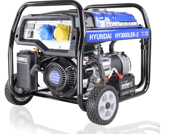 Hyundai 3.2kW Petrol Open Frame Generator – 4kVA for Home & Site Use
