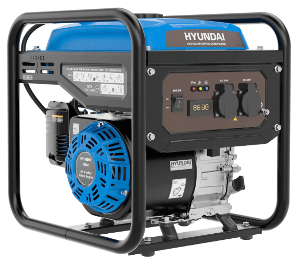 Hyundai 3.3kW Petrol Open Frame Inverter Generator – 3.0kW Continuous, Pure Sine Wave, Long-Run Tank