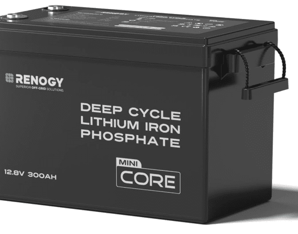 Renogy 12V 300Ah LiFePO4 Battery – Mini Size, IP65, BMS Protected, 5000+ Cycles for Caravan, Boat & Off-Grid